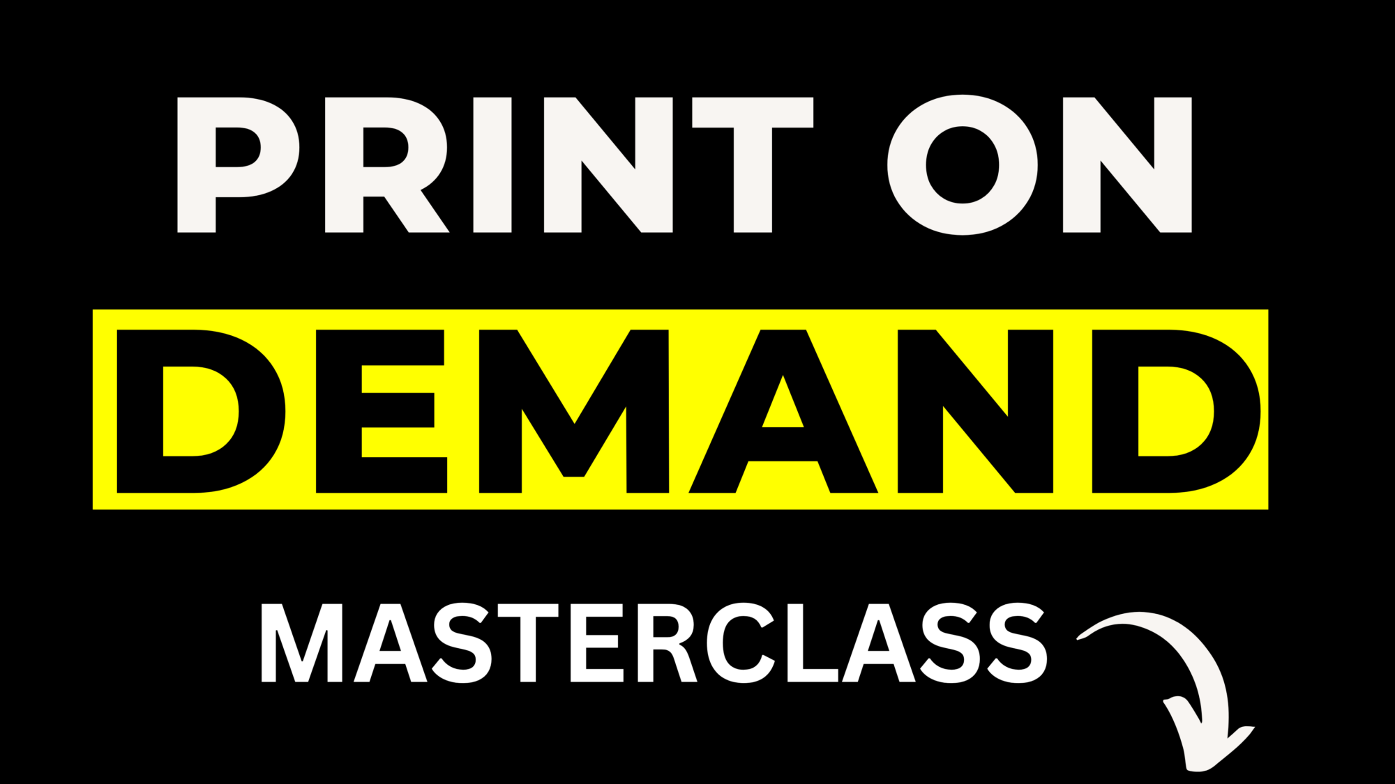 Print on demand Course